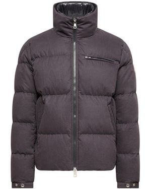 Moncler Moncler Isenviel Cotton Poplin Short Down Jacket - Purple