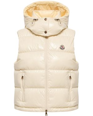 Moncler Moncler Niverolle Short Down Vest - Natural