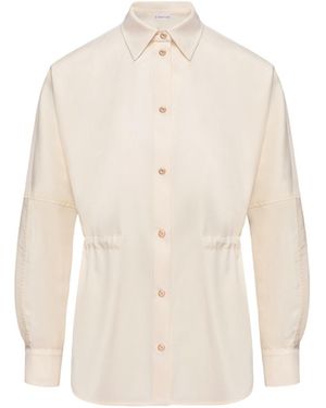 Moncler Moncler Wool Long Sleeve Shirt - Natural