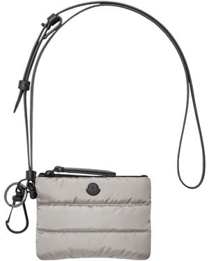 Moncler Moncler Caradoc Card Metal Logo Holder - Grey