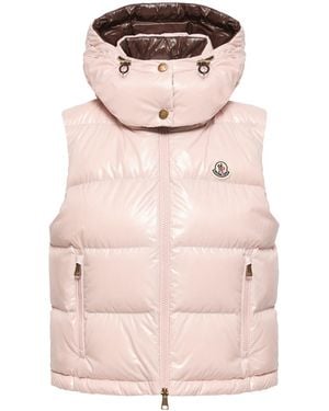 Moncler Moncler Niverolle Short Down Vest - Pink