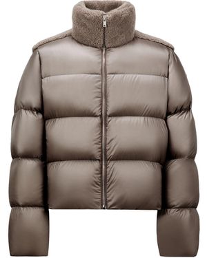 Moncler Moncler + Rick Owens Cyclopicショートダウンジャケット - グレー