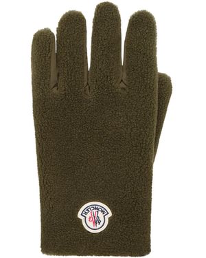 Moncler Moncler Teddy Padded Gloves - Green