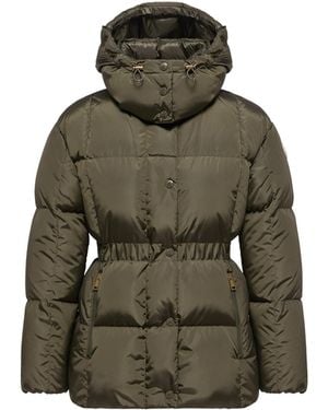 Moncler Moncler Agneux Hooded Short Down Jacket - Green