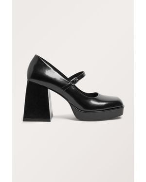 Monki Black Mary Jane Platform Heels