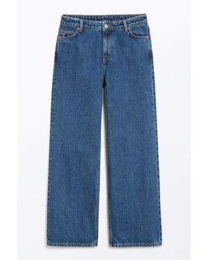 Monki Tief sitzende jeans naoki mit lockerer passform blau