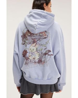 Monki Loose Fit Hoodie - Grey