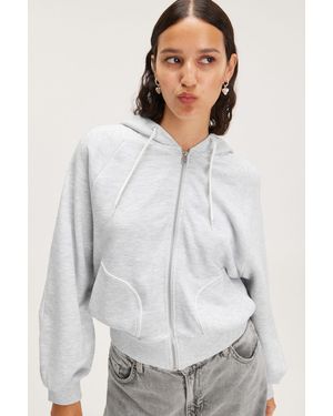 Monki cropped hoodie sale