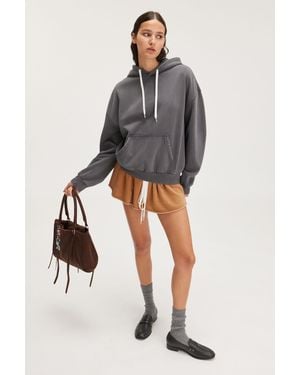 Monki Loose Fit Hoodie - Grey