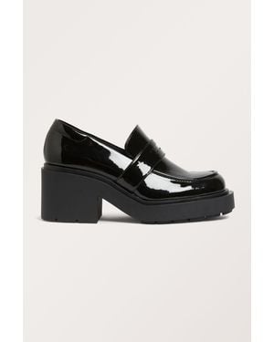 Monki Chunky Heeled Loafers - Black