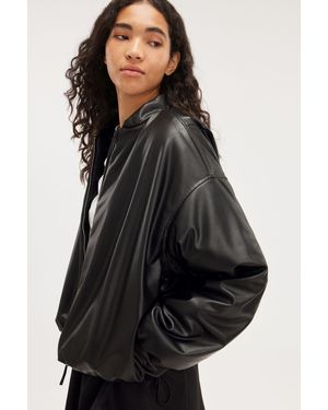 Monki teddy bomber jacket hot sale