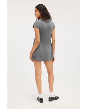 Monki Fluid Mini Slip Dress - Black