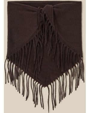 Monsoon Beatrice Knit Triangle Scarf - Black