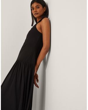 Monsoon Dolly Drop Waist Midi Dress Black