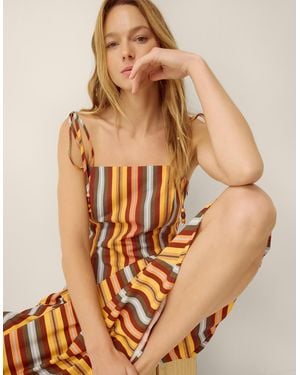 Monsoon Sydney Stripe Cami Top Yellow - Natural