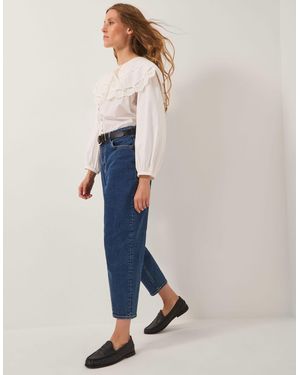 Monsoon Dina Darted Barrel Jeans - Blue