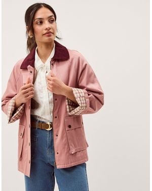 Monsoon Rosie Barn Jacket Pink