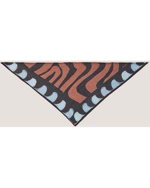 Monsoon Callie Thorpe X Wave Print Square Cotton Scarf - Natural