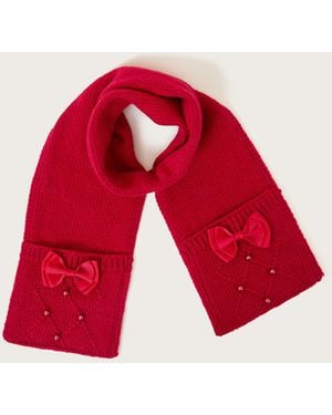 Monsoon Soft Knit Scarf - Red