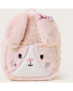 Monsoon Betsy Faux Fur Bunny Backpack - Pink