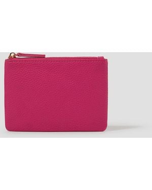 Monsoon Faux Leather Coin Purse Pink