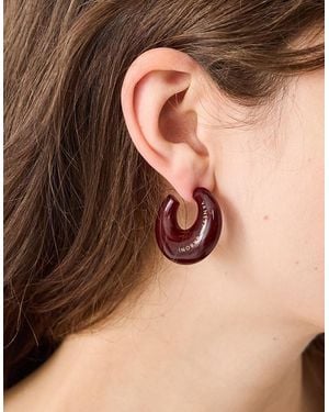 Monsoon East Zora Brass Drop Stud Earrings - Natural