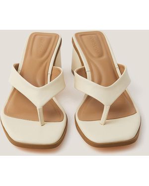 Monsoon Tilly Toe Thong Mules Ivory - Natural