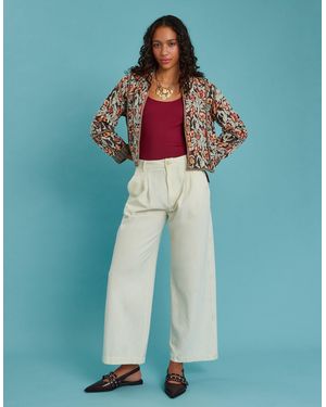Monsoon Maison Hotel Tadeo Floral Quilted Jacket Multi - Blue