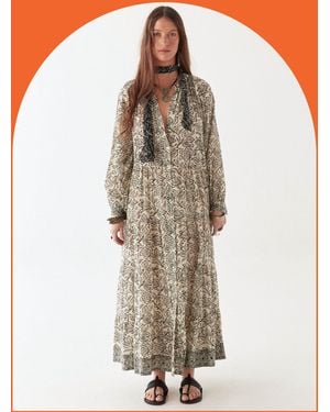 Monsoon Maison Hotel Antonia Floral Maxi Dress White