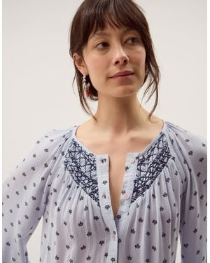 Monsoon Mia Print Blouse - Blue