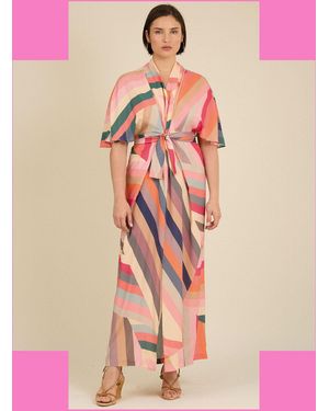 Monsoon Tallulah And Hope Regular-length Stripe Dress Multi - Green
