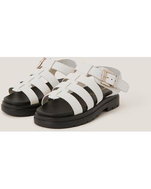 Monsoon Chunky Platform Sandals White