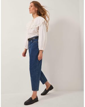 Monsoon Dina Darted Barrel Jeans - Blue