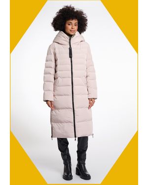 Monsoon Rino & Pelle Keila Reversible Long Puffer Coat White