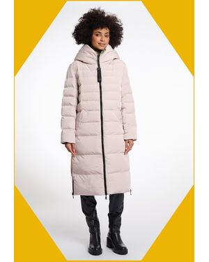 Monsoon Rino & Pelle Keila Reversible Long Puffer Coat White