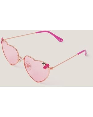 Monsoon Cherry Heart Sunglasses - Pink