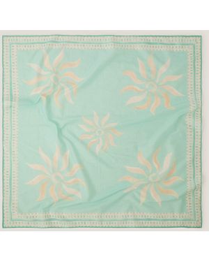 Monsoon Sunnie Square Printed Scarf - Green