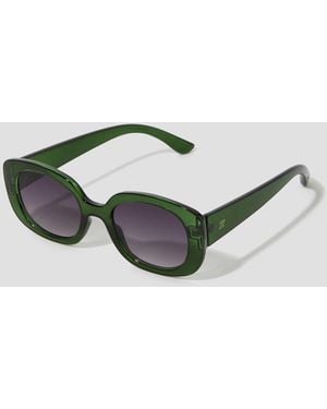 Monsoon Chunky Oval Sunglasses - Metallic