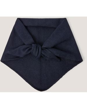 Monsoon Fae Knitted Triangle Scarf Blue