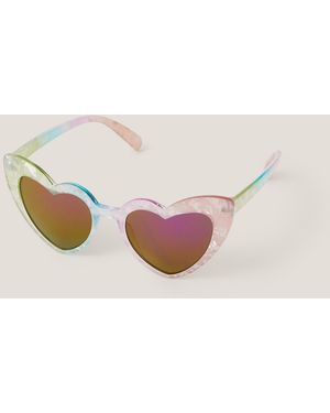 Monsoon Rainbow Heart Sunglasses - Pink