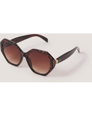 Monsoon Tort Hexagonal Sunglasses - Pink