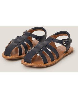 Monsoon Leather Fisherman Sandals Blue