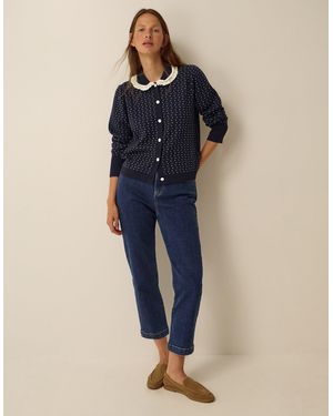 Monsoon Safaia Straight Cropped Jeans Blue