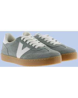 Monsoon Victoria Berlin Suede Trainers Green - Blue