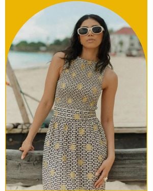 Monsoon Sundress Marguerite Printed Maxi Dress Black