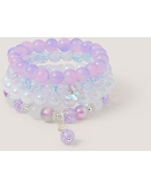 Monsoon 4-pack Ombré Beaded Bracelets - Purple