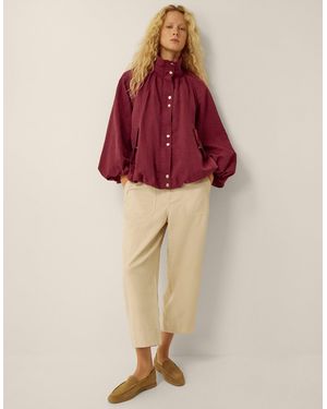 Monsoon Harley Funnel Neck Jacket Red