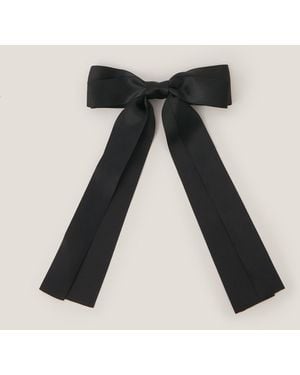 Monsoon School Ribbon Bow Hair Slide Black