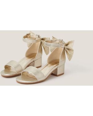 Monsoon Two-part Bow Heels Gold - Natural