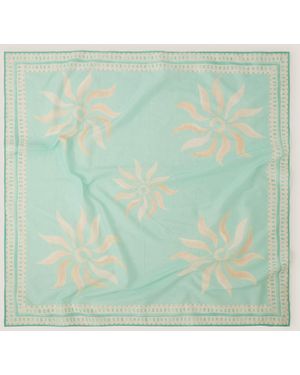Monsoon Sunnie Square Printed Scarf - Green